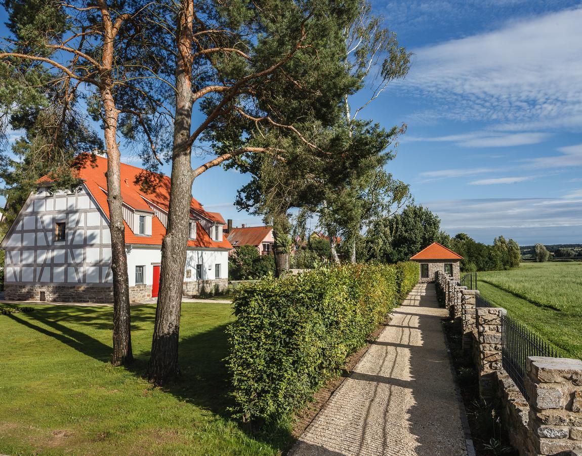 Hotel Dorfmuhle Lehrberg Bagian luar foto